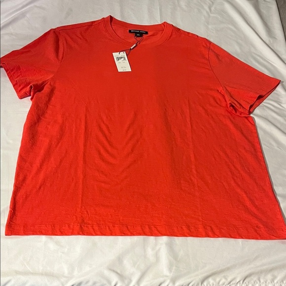 Michael Kors Vibrant Red Short Sleeve Tee - Picture 1 of 12